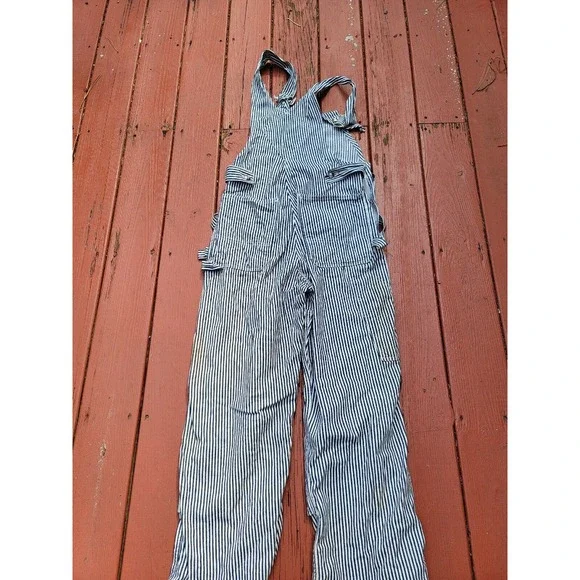 Vintage Sledge’s Hickory Striped Overalls Workwear 1950s Sanforized 60s Railroad